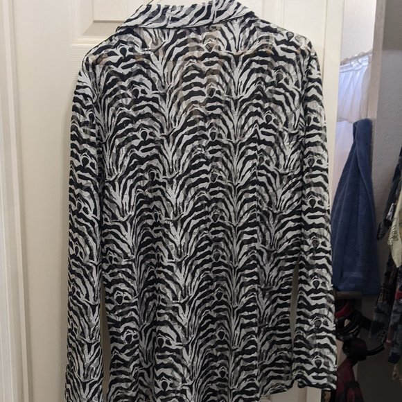 Wrangler Sheer Lace Button Down Shirt XXL - Picture 2 of 7